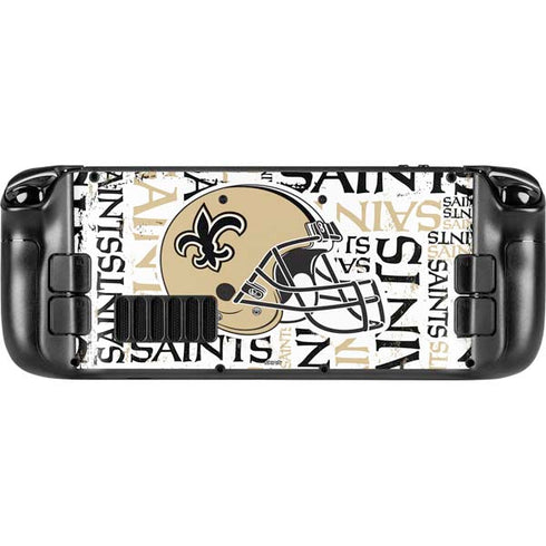 NFL New Orleans Saints - Blast Steam Deck Handheld Gaming Computer Skin